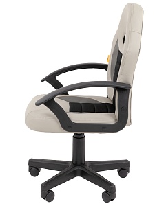 Детское компьютерное кресло CHAIRMAN KIDS 111, экокожа, серый